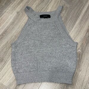 GREY KNIT TANK TOP